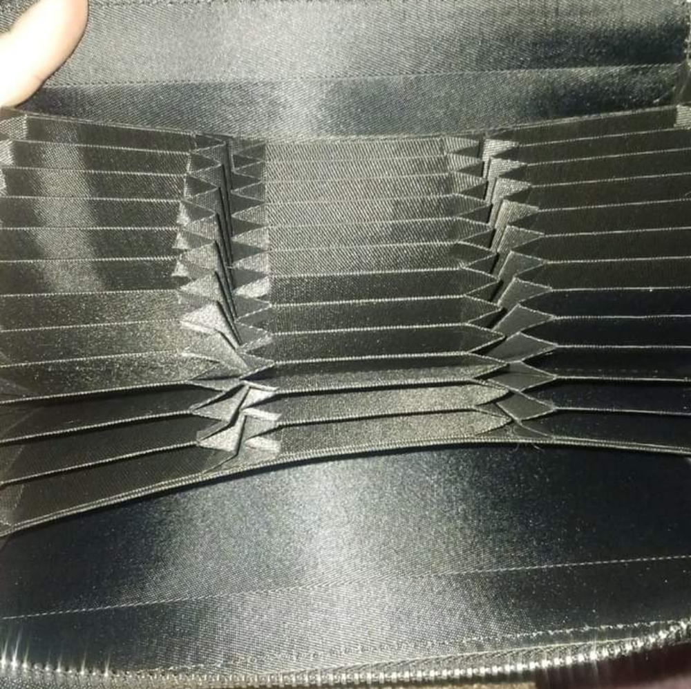 Black leather wallet